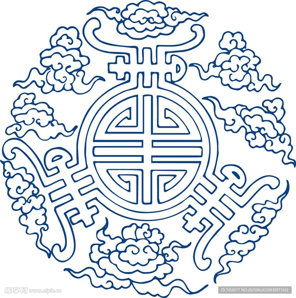傳統中式福壽紋吉祥圖案