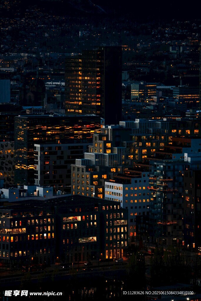 城市夜景璀璨燈火