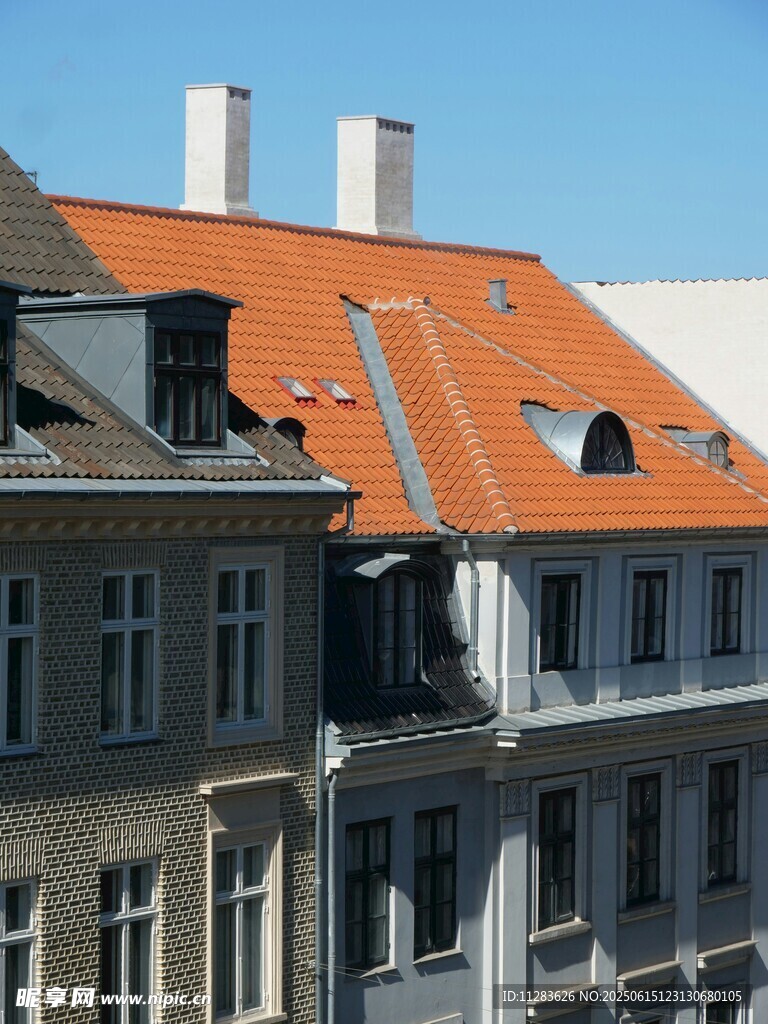 歐式建筑屋頂景觀