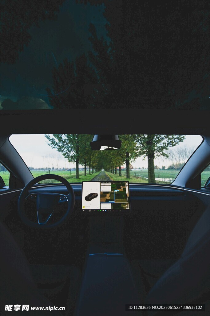 車內視角看戶外風景