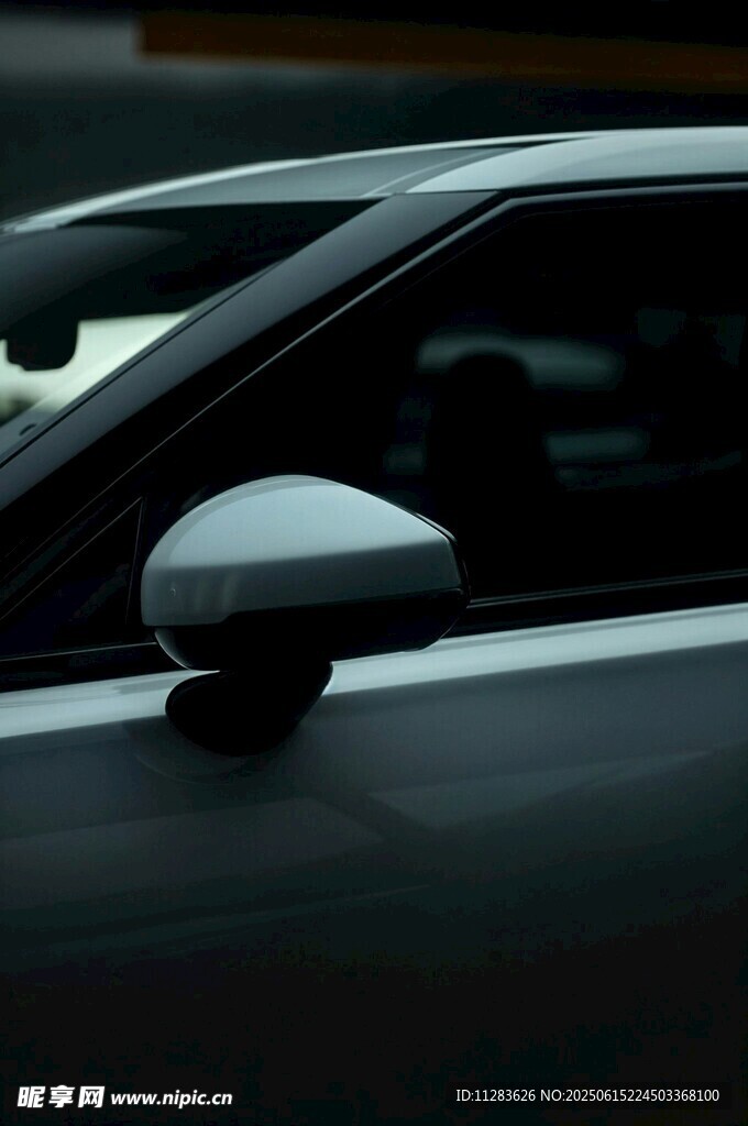 汽車后視鏡特寫