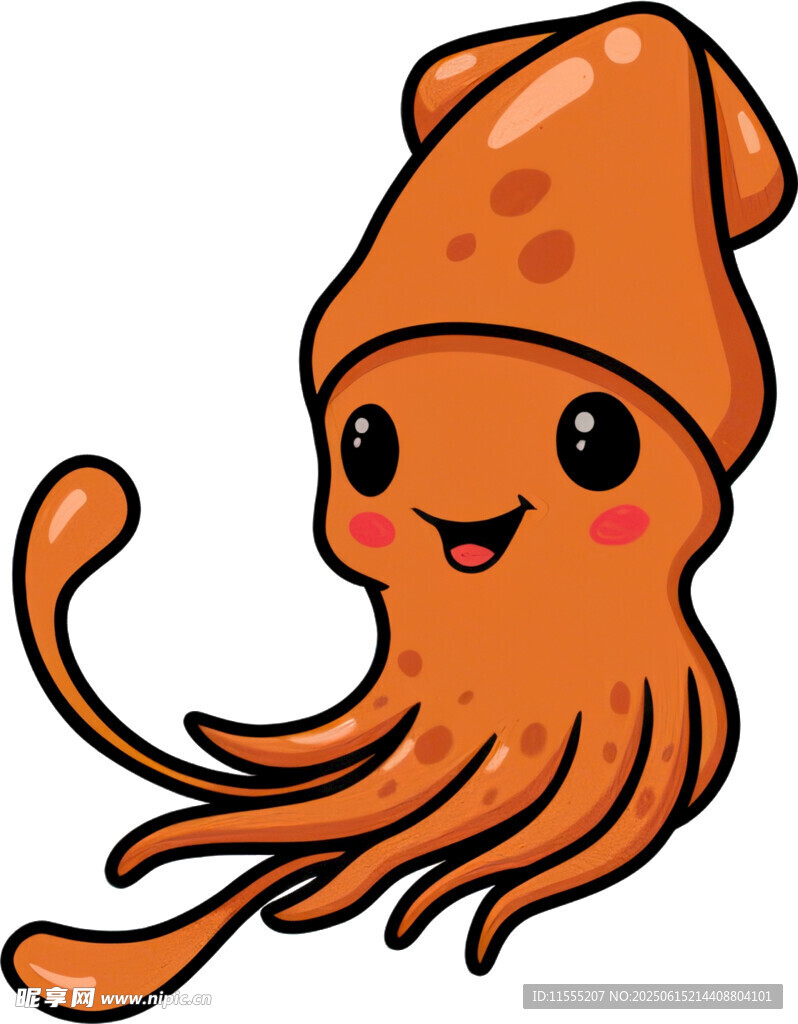 可愛卡通小章魚