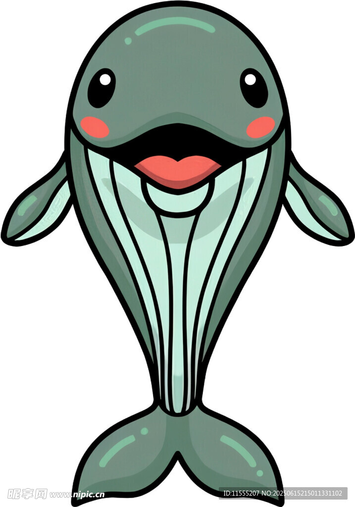 可愛(ài)卡通鯨魚(yú)形象