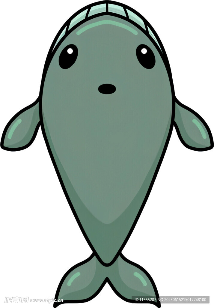 可愛卡通小魚形象