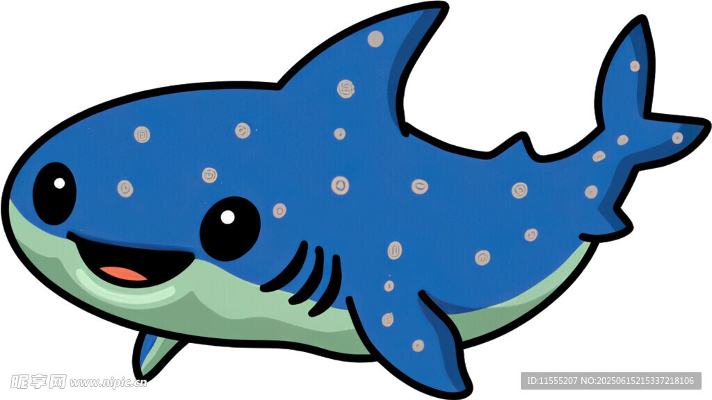 可愛(ài)卡通鯊魚(yú)形象