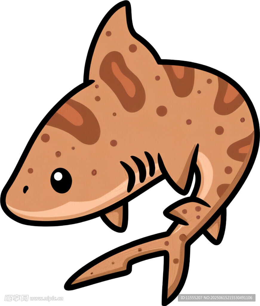 卡通斑點鯊魚形象