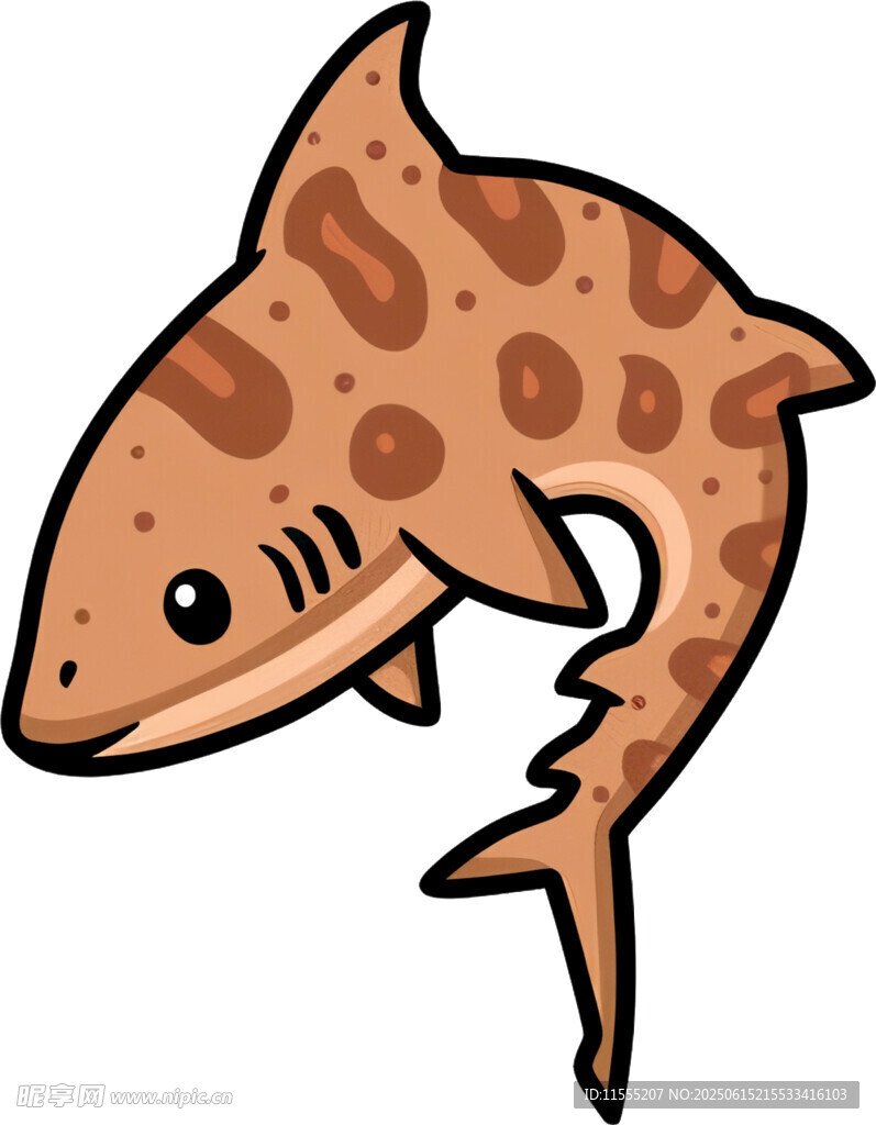 卡通斑點鯊魚形象