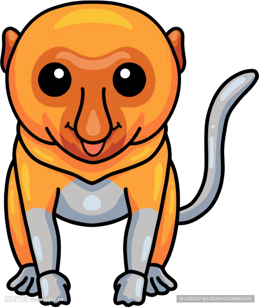 可愛卡通猴子形象