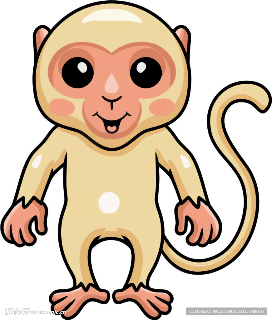 可愛卡通小猴子形象