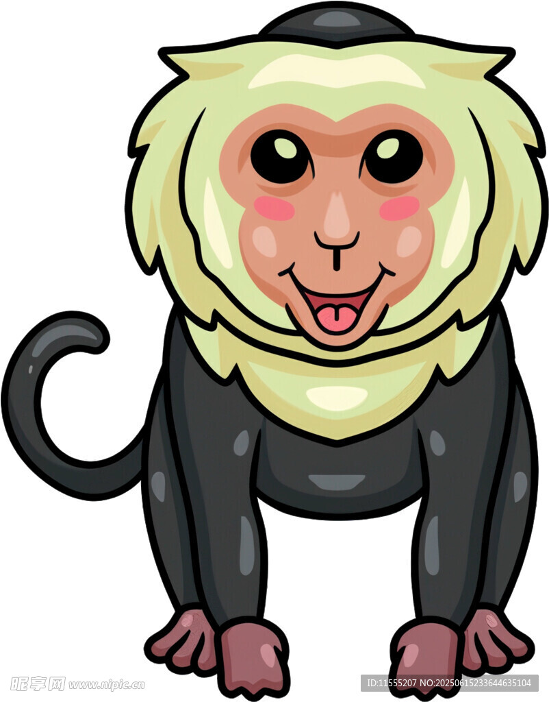 可愛卡通猴子形象