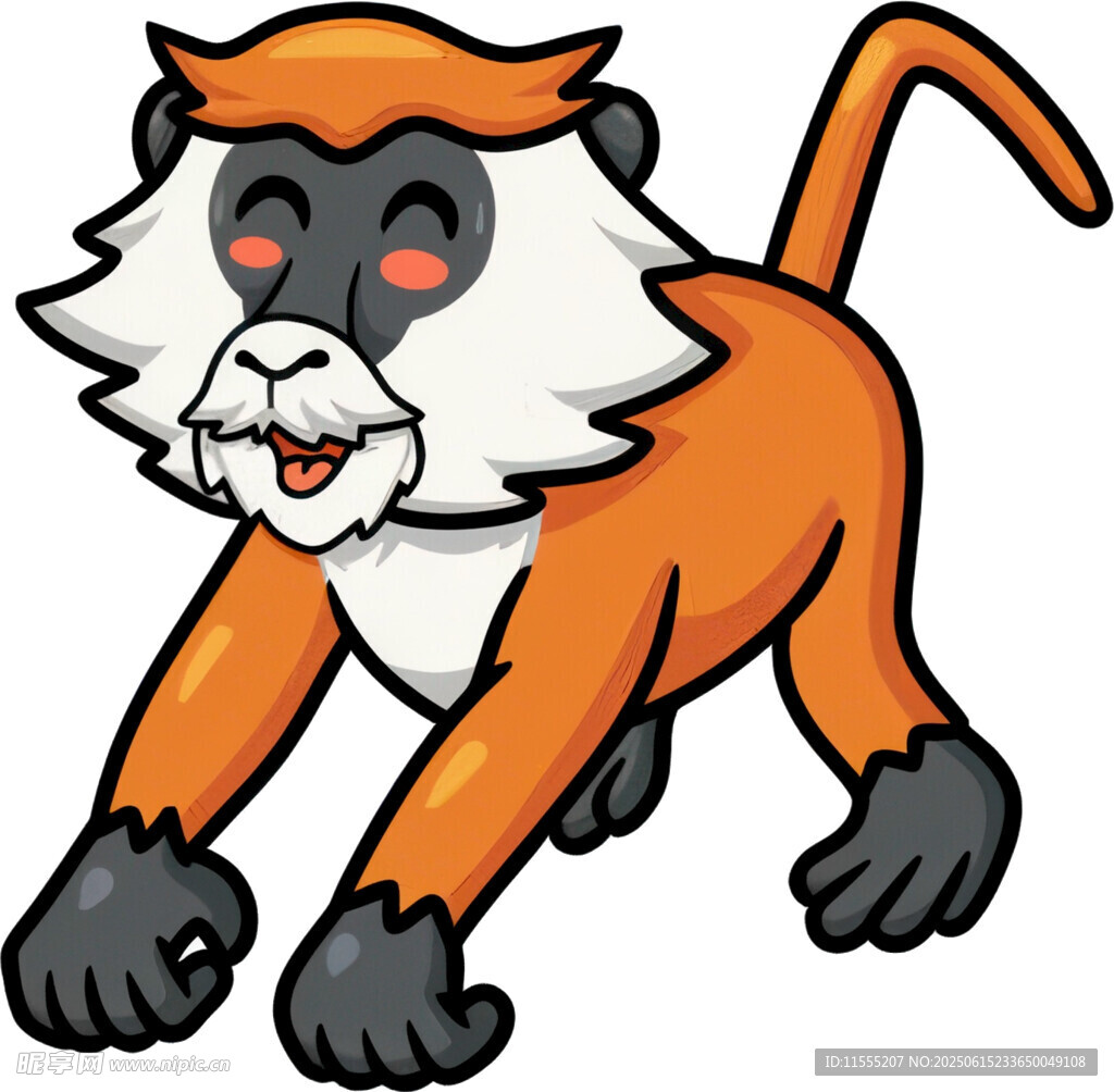 可愛卡通猴子形象