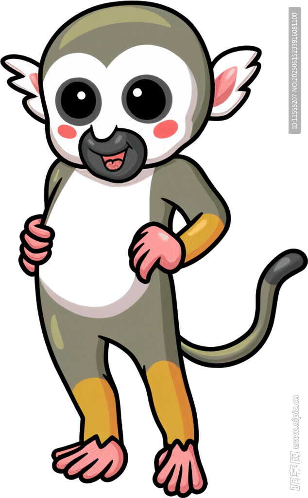 可愛卡通猴子形象