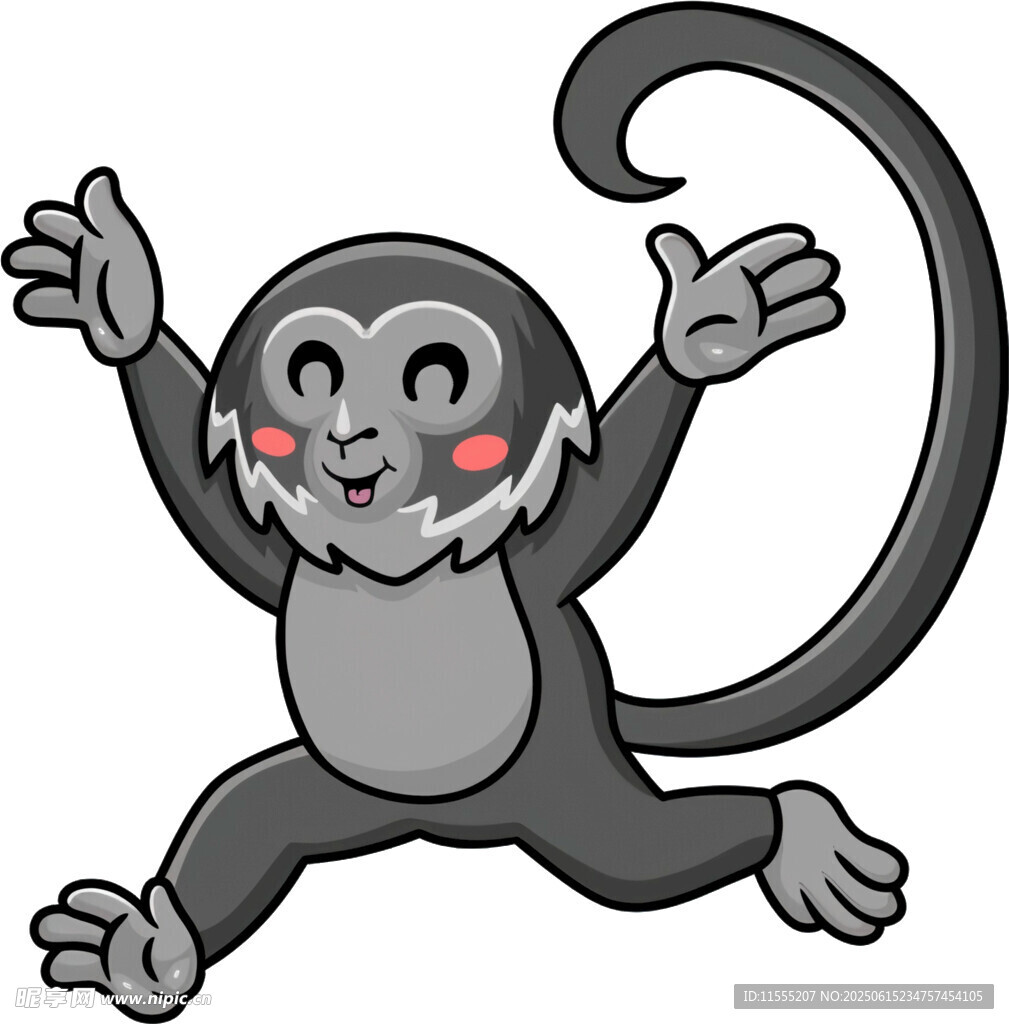 跳躍的歡樂(lè)小猴