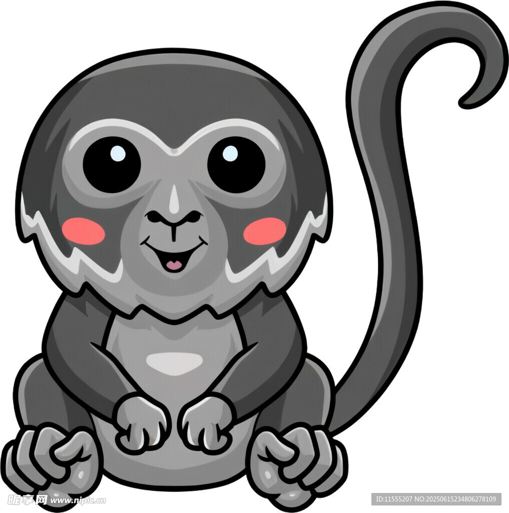 可愛小猴子卡通形象