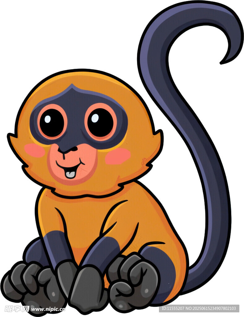 可愛(ài)小猴卡通形象
