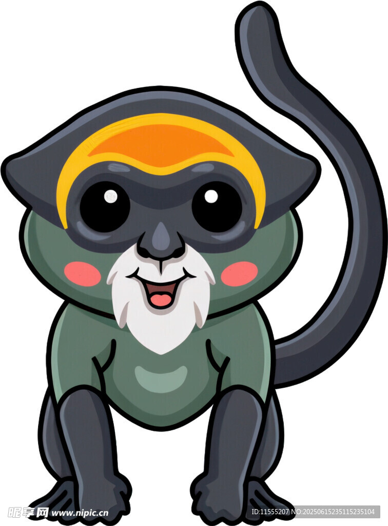 可愛卡通猴子形象
