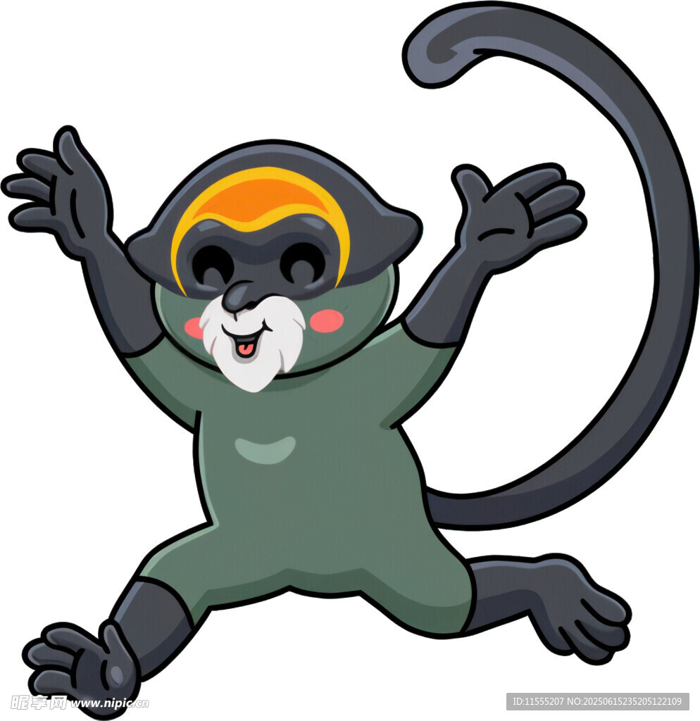 跳躍的可愛(ài)小猴