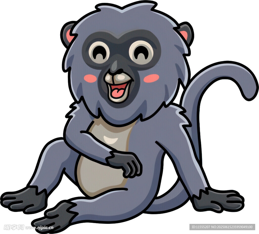 可愛猴子卡通形象