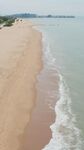 美麗海濱沙灘海浪景觀