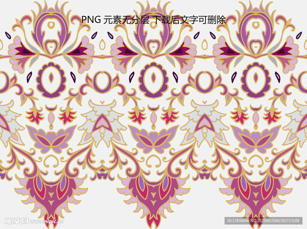 精美復古花紋圖案設計