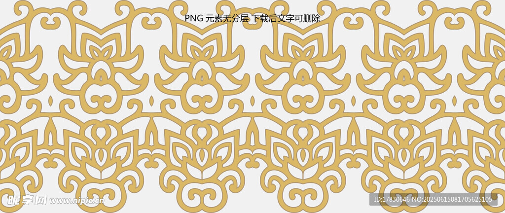 金色花紋圖案背景