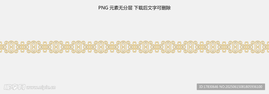金色花紋邊框圖案