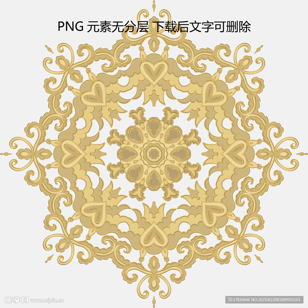 金色精美傳統(tǒng)花紋圖案