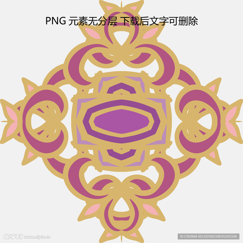 精美復古花紋圖案設計