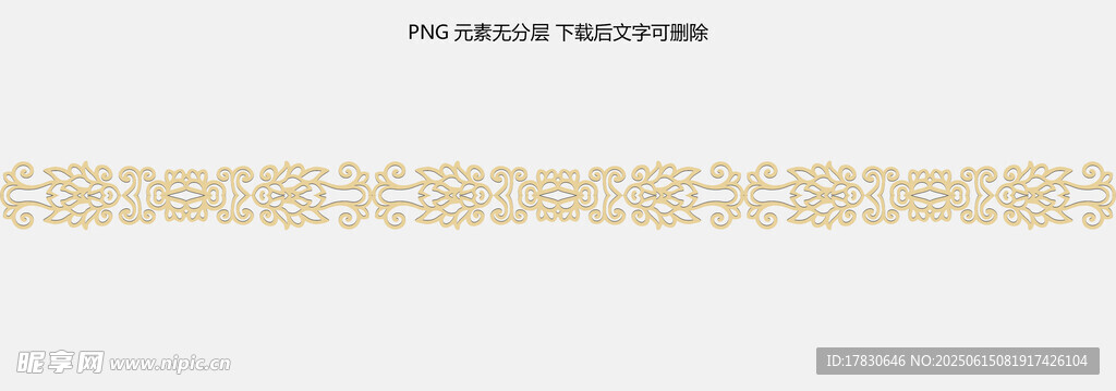 金色花紋裝飾圖案