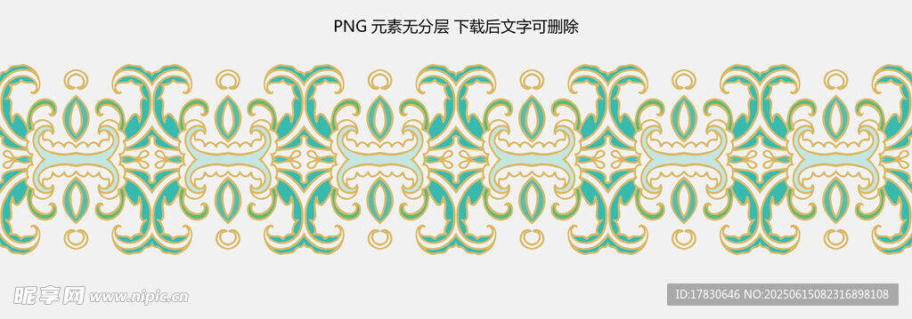 復古花紋裝飾圖案