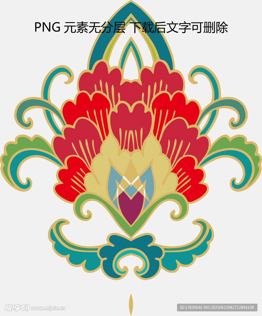 中式傳統(tǒng)花卉刺繡圖案