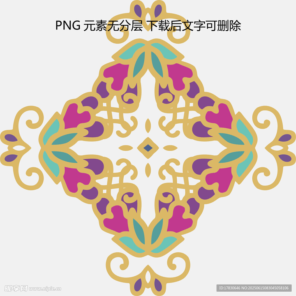 精美傳統(tǒng)幾何花紋圖案