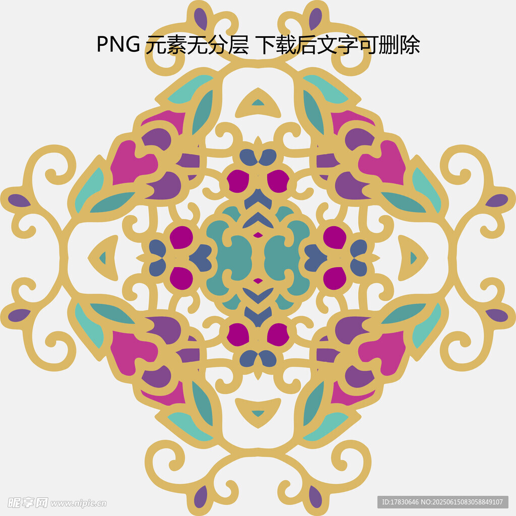 精美復古花紋圖案設計