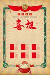 喜慶中式喜報表彰模板