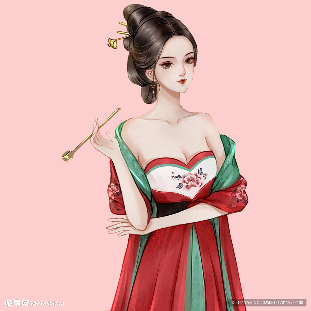 古風(fēng)紅衣女子