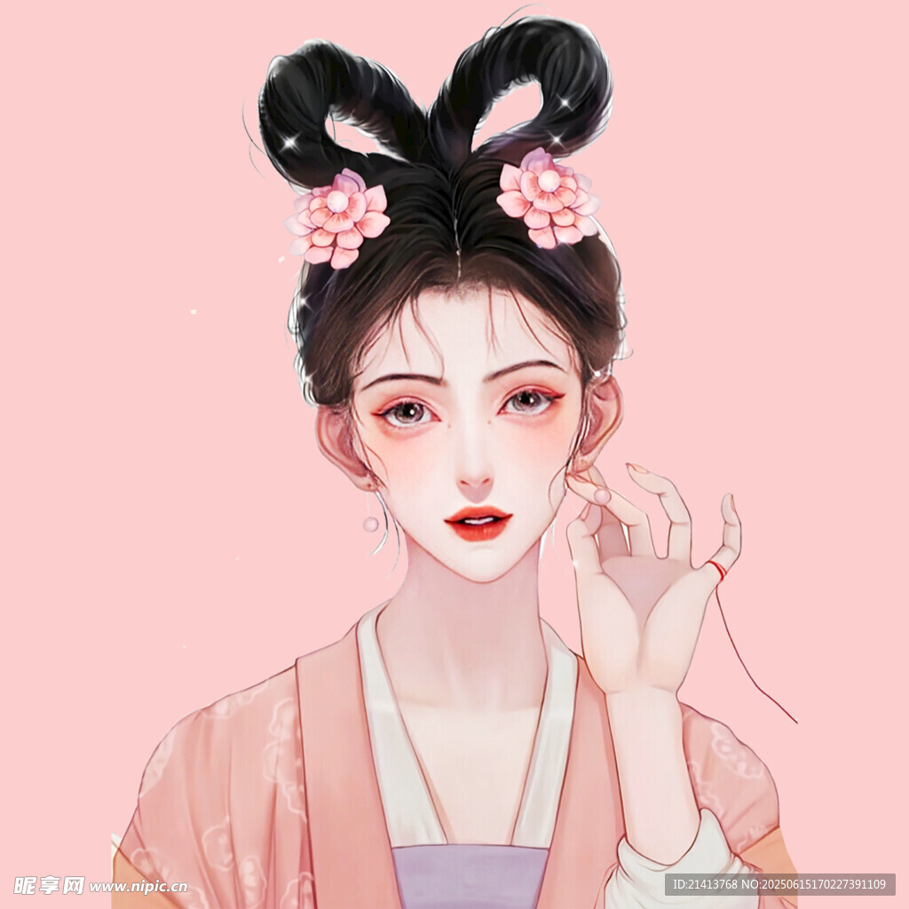 古風發髻女子