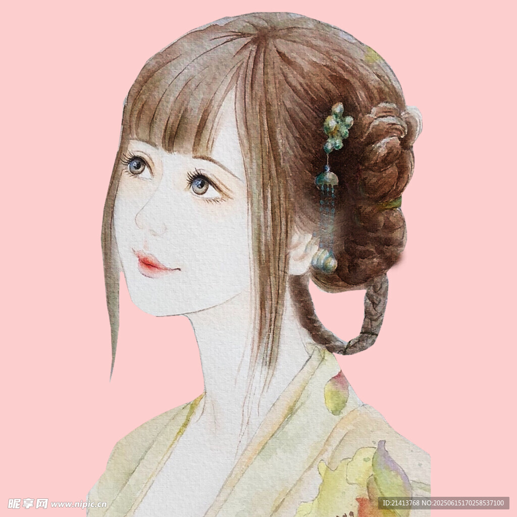 古風女子發髻造型圖