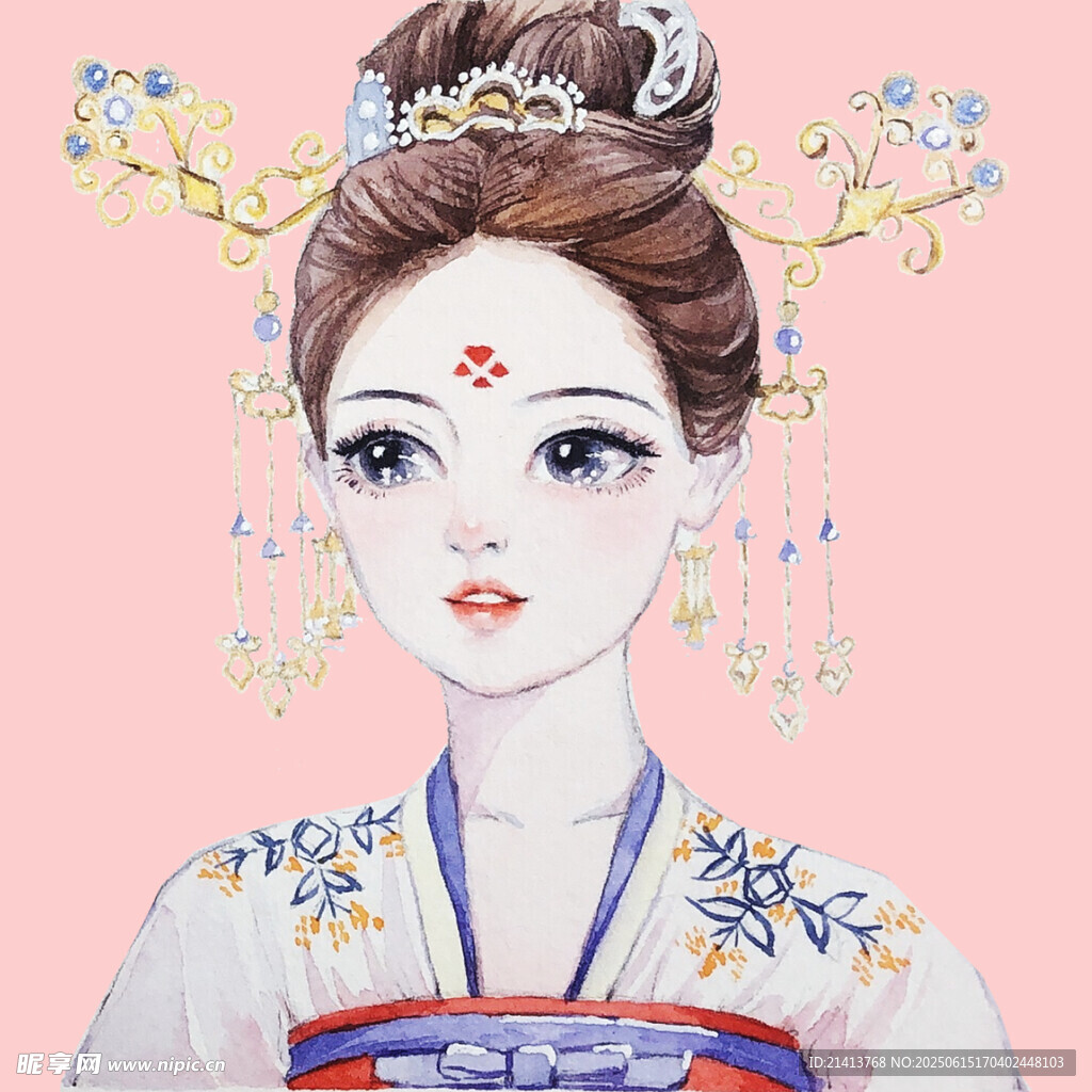 古風佳人  典雅發飾顯韻味