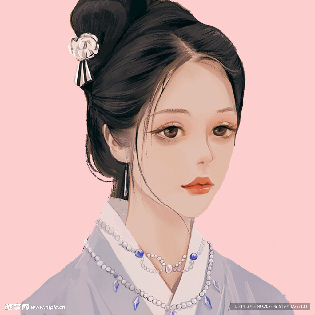 古風女子典雅扮相
