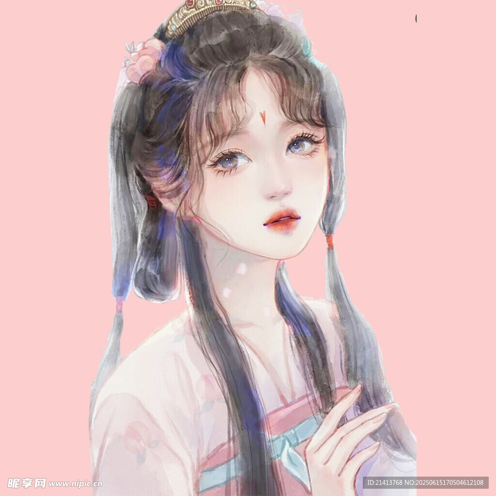 古風少女溫婉動人形象