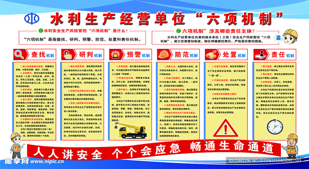 水利生產經營單位六項機制
