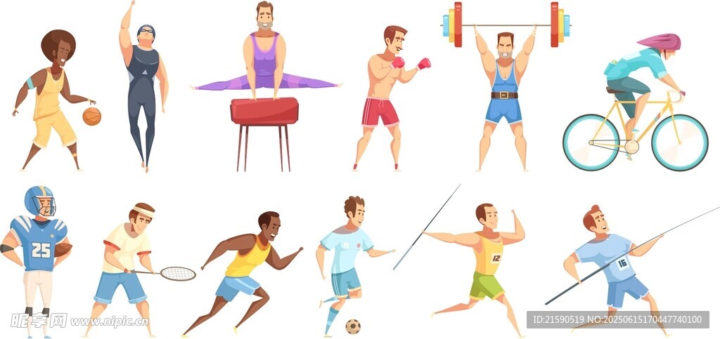 運動人物插畫