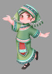 民族服飾可愛女孩
