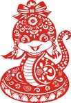 蛇年剪紙