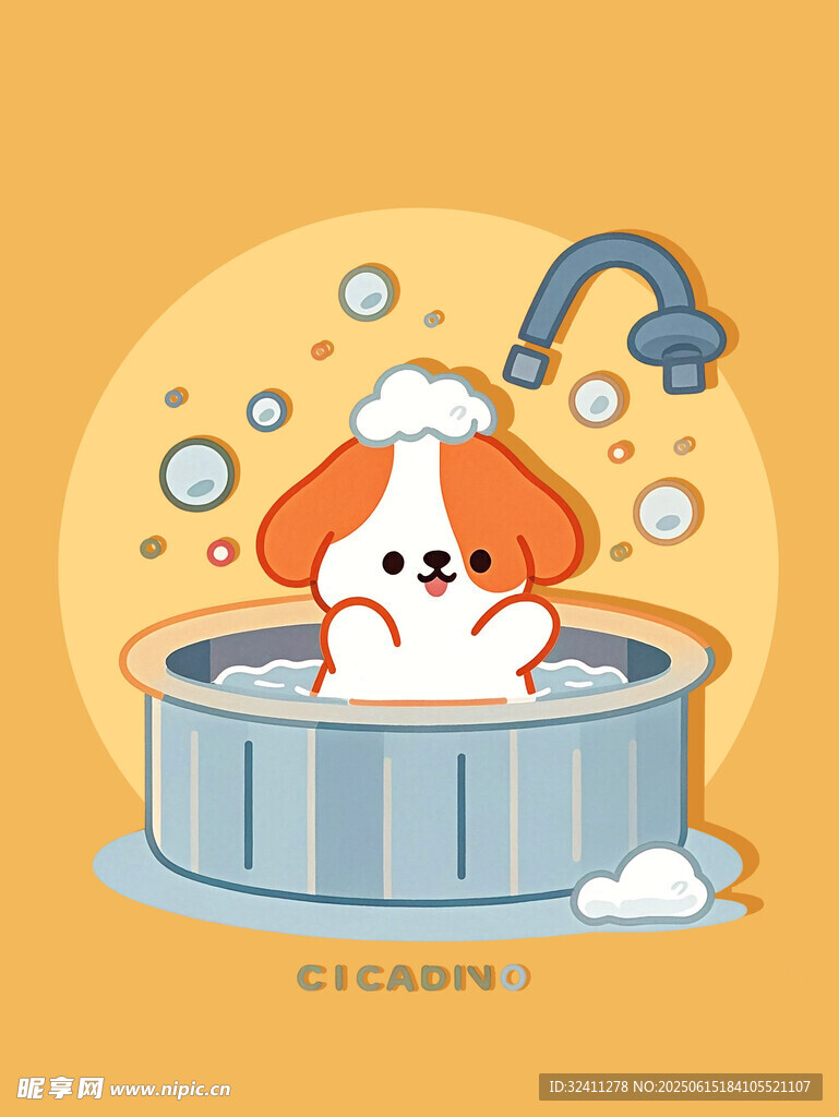 卡通小狗插圖