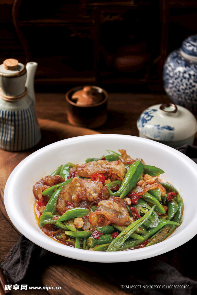 豆角炒回鍋肉