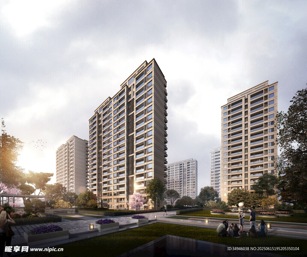 現(xiàn)代都市高層住宅景觀