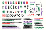 字符數字箭頭圖案