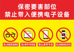禁止攜帶電子設備入內