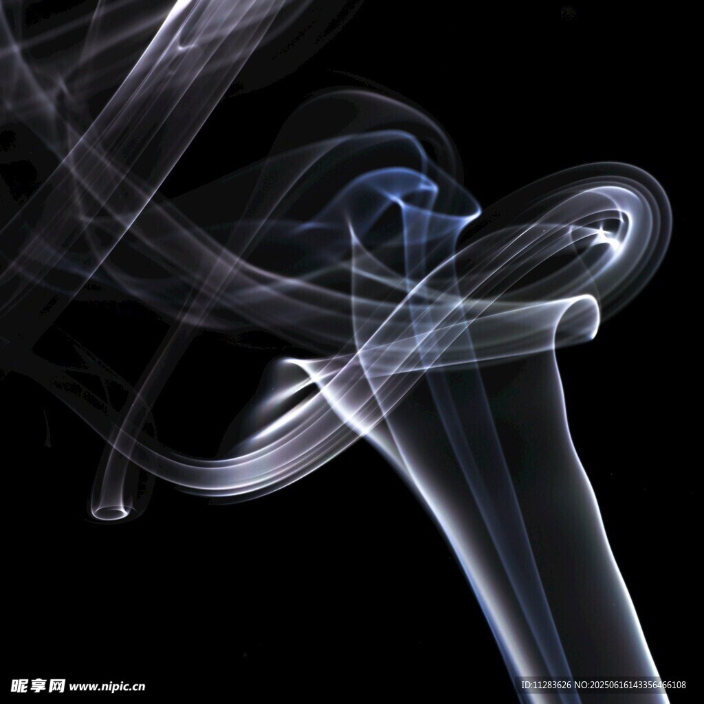 夢幻煙霧線條藝術畫面